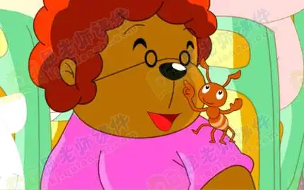 小狗是怎么说的?小蚂蚁又是怎么说的?(熊婆婆,来我这儿坐.