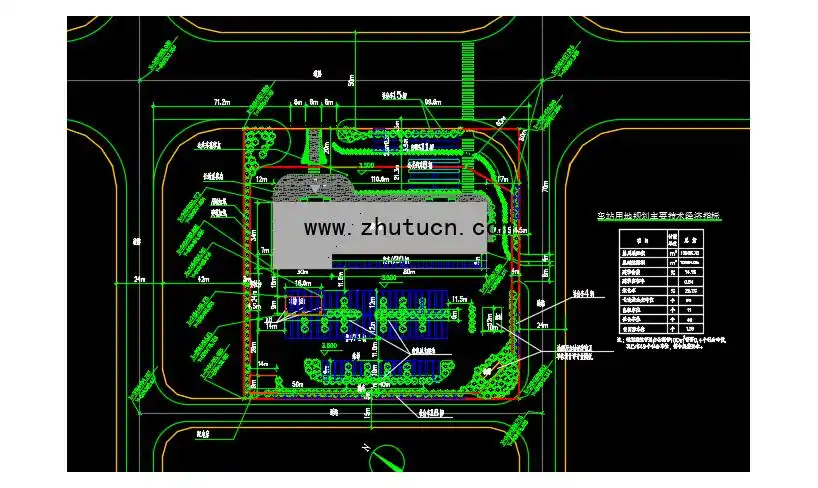 某地长途汽车客运站总平面规划图