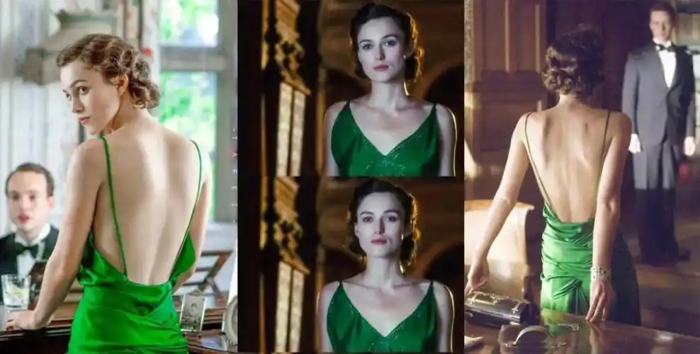 玛丽昂·歌迪亚在《间谍同盟》中身穿真丝裙,演绎出冷艳与优雅的形象.