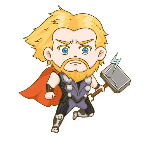 《复仇者联盟》手绘q版形象