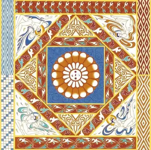 丝路上的华美敦煌藻井纹二十八