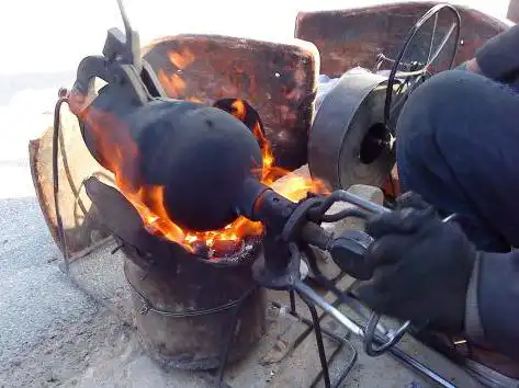怀旧零食手工传统老式炭炉手工爆米花小麦花无铅现爆特产500g包邮