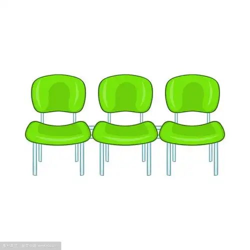 绿色的机场座位图标卡通风格