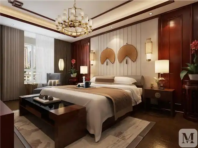 中式卧室装修效果图 古典的文艺-红星美凯龙家装效果图