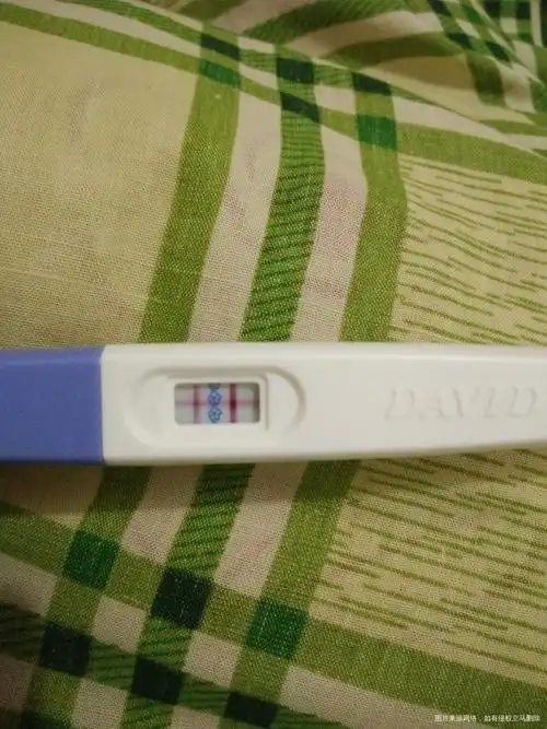 今早刚用早早孕试纸测试中间多了一条横杠