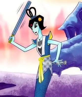 葫芦娃里面的蛇精简笔画