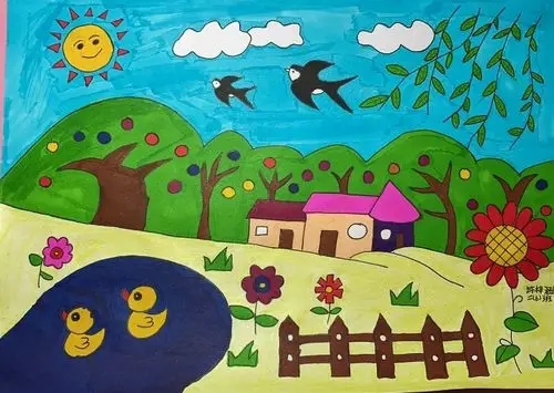 孩子们眼中的春天