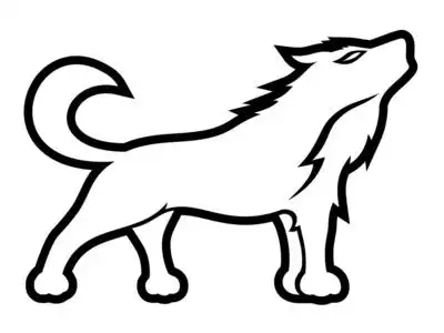 雪域白狼素描图片-雪域白狼素描素材-雪域白狼素描插画-摄图新视界