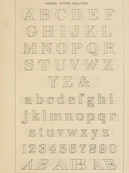 标题正文字母表