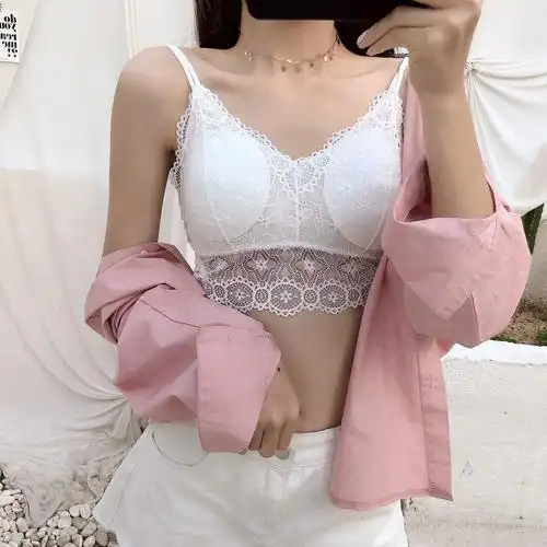 少蕾丝带胸垫内衣聚拢抹胸胸罩学生265