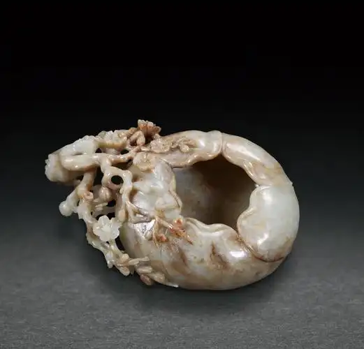 清 和田玉梅花笔洗 -北京中拍国际拍卖有限公司