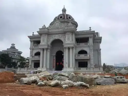 实拍福清有钱人的豪华石材别墅,随便一栋价值上千万!_豪宅