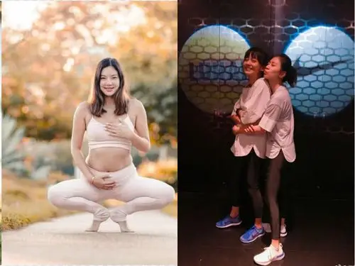 福原爱挺6个月孕肚闲逛,比乐基儿还显怀,网友:男宝就服陈意涵