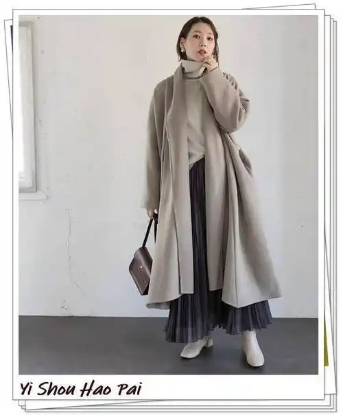过膝的长大衣怎么穿才好看不同颜色的长外套24例搭配示范