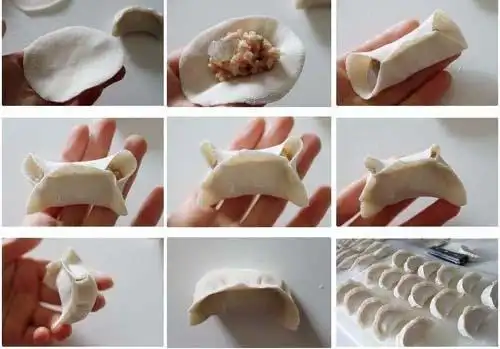 真皮饺子背包裁剪纸样