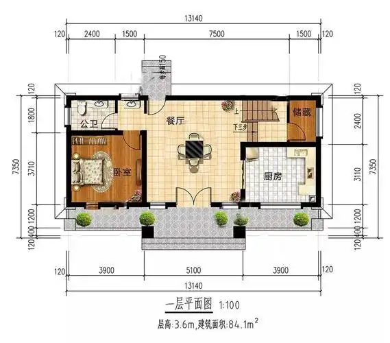 称之为小宅基福音的别墅,就是这款 -别墅设计-乡村房子设计图-农村自