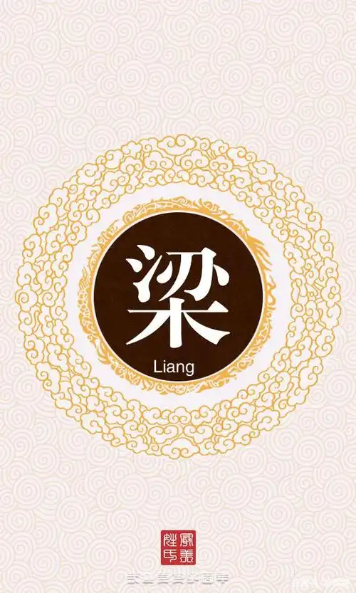 12张梁姓姓氏头像制作,看看有没有你喜欢的,记得收藏!