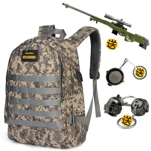 绝地求生三级吃鸡包户外军迷彩战地双肩背包
