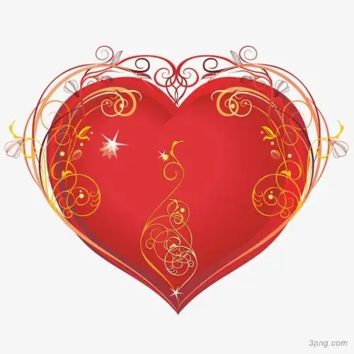 爱心花藤png素材透明免抠图片节日元素