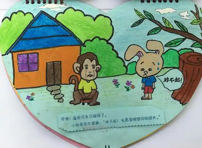 开平市小学生绘本故事创作比赛一等奖作品《龟兔赛跑2》——苍城镇