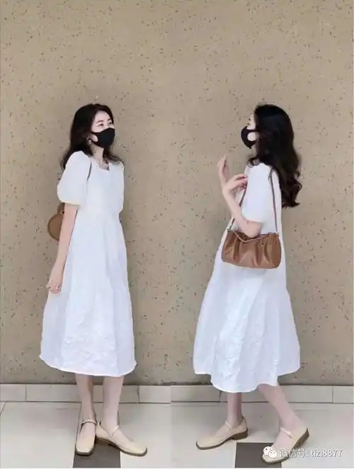 白色连衣裙配什么颜色鞋子好看