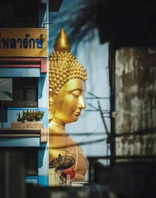 身长180米的缅甸仰光达隆卧佛 于1948年建于温盛多耶森林内 与山脉