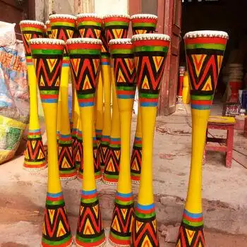 瑶族长鼓湖南广西舞蹈鼓道具鼓苗族鼓学生演出鼓支持定制 图案三 60cm