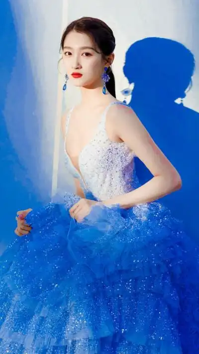 关晓彤的蓝色系列