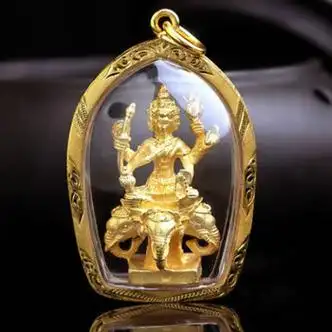 跨年特价微韵泰国佛牌泰国四面佛爱情健康招正偏财旺事业有求必应金色