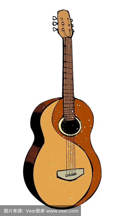 吉他卡通形象
