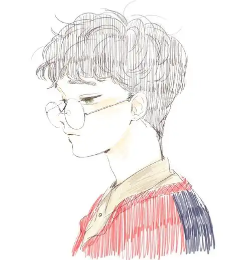 男生头像一组手绘版男女生头像头像表情