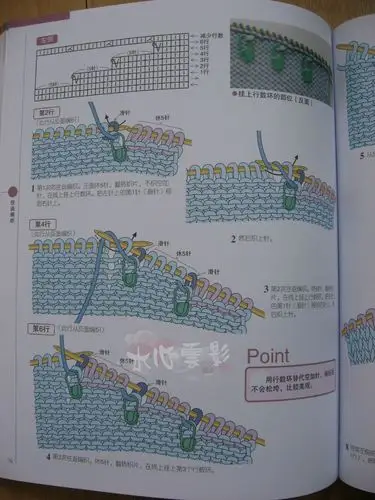 棒针编织技巧----使用行数环编织引返针的方法