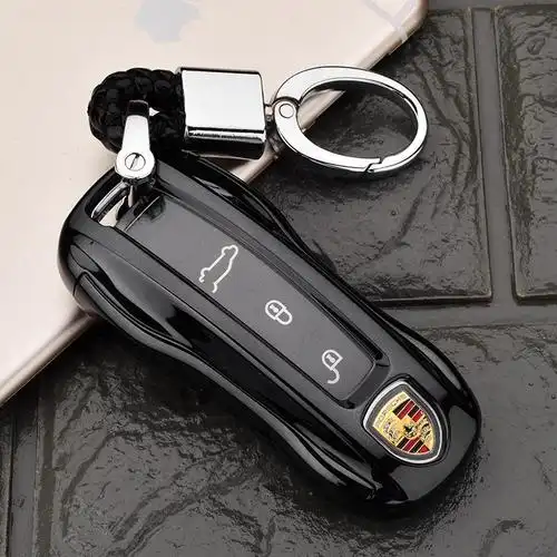 2018款19新保时捷卡宴帕拉梅拉panamera汽车钥匙套包保护壳扣 18-19新