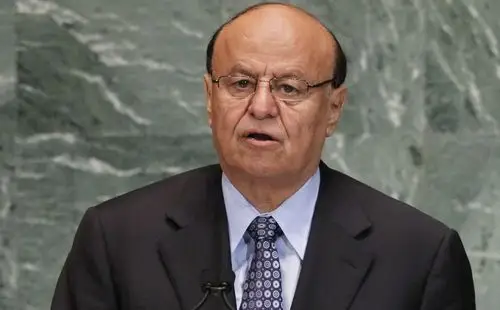 也门总统出现在沙特阿拉伯