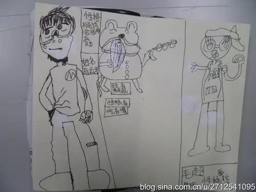 笑猫日记人物简笔画教程