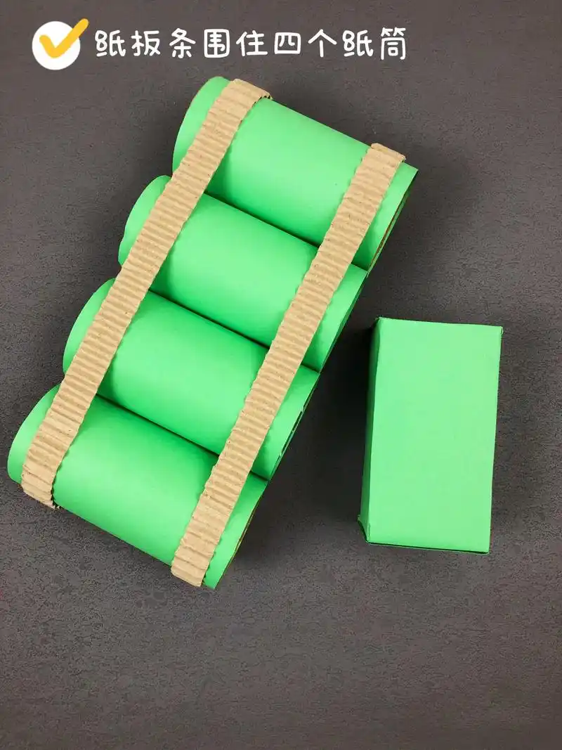 3-6岁男童简易手工坦克 - 抖音