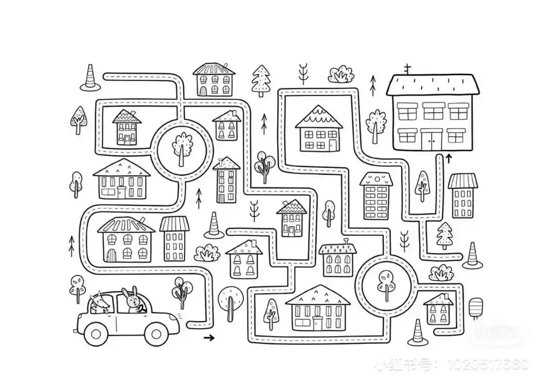 迷宫 儿童益智 幼儿 素材 可打印.迷宫 儿童益智 幼儿 素 - 抖音