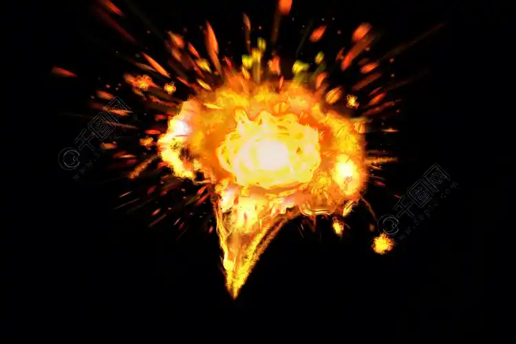 爆炸火焰创意合成图