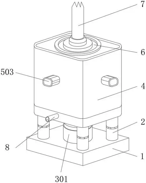 一种支架旋转固定过滤装置的机构的制作方法
