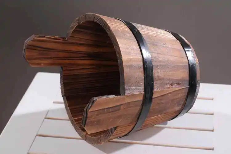 防腐木花桶吊桶木桶水桶提桶阳台花架摆件杂物个性创意木花盆复古