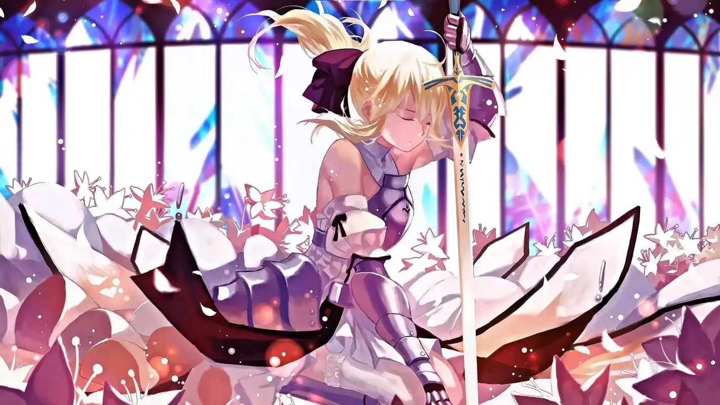 wallpaper #壁纸 吾王saber - 抖音