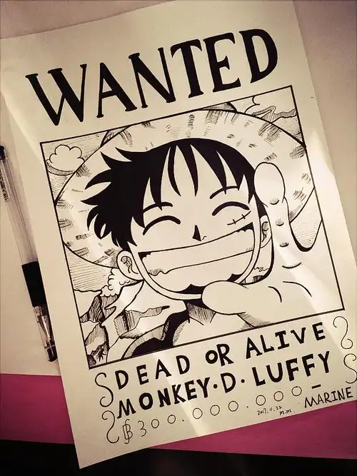 海贼王路飞悬赏令.