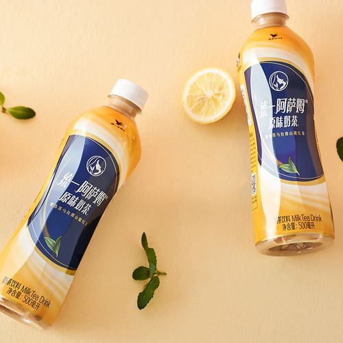 奶茶统一阿萨姆原味500ml瓶装饮料整箱特价网红茶饮料