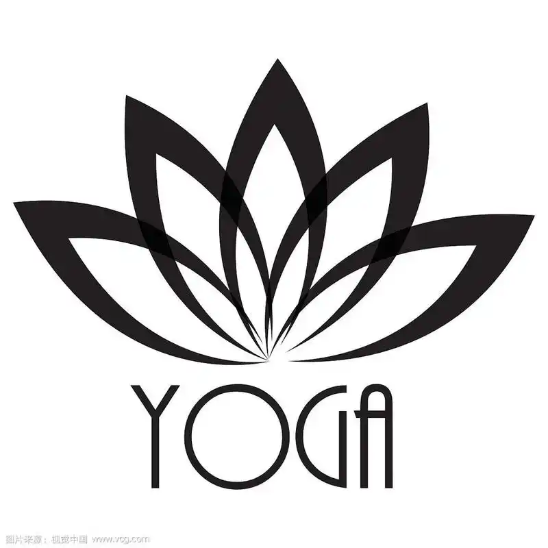 健康水疗和瑜伽的莲花标志