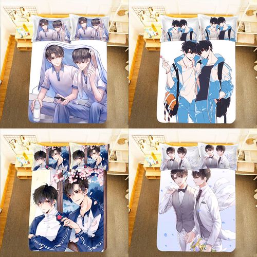 来图定制伪装学渣周边贺朝谢俞床单被套腐女耽美宿舍床品四件套