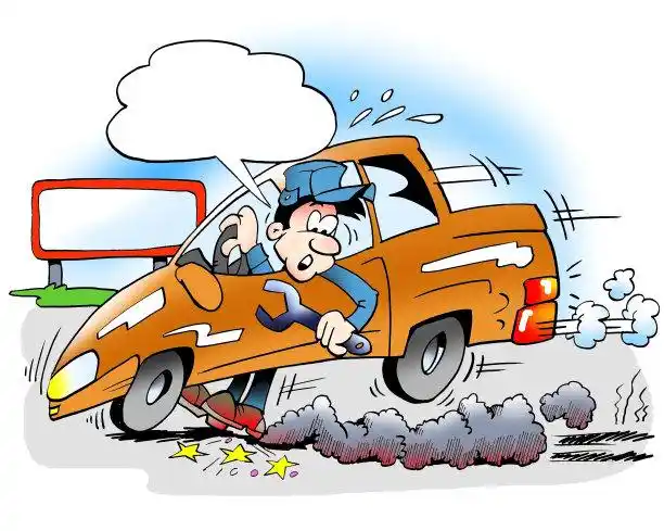 职业,车库,叶子,汽车抛锚,发动机正版插画素材下载