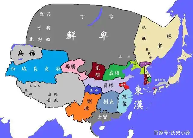 图解东汉两百年间疆域变迁