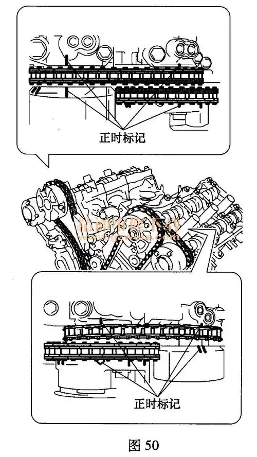 丰田汉兰达35l2grfe发动机正时校对方法