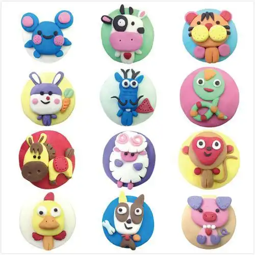 十二生肖橡皮泥贺卡十二生肖贺卡