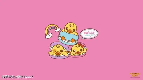 壁纸丨lt duck baby甜点系列上线,融化整个夏天!_奶油蛋糕卷